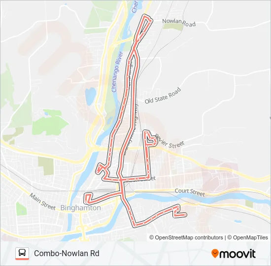 12/28/40 COMBO Bus Line Map