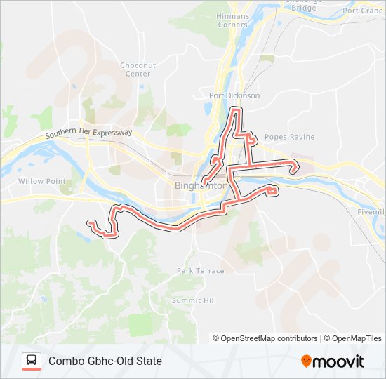 12/28/40/5 COMBO Bus Line Map