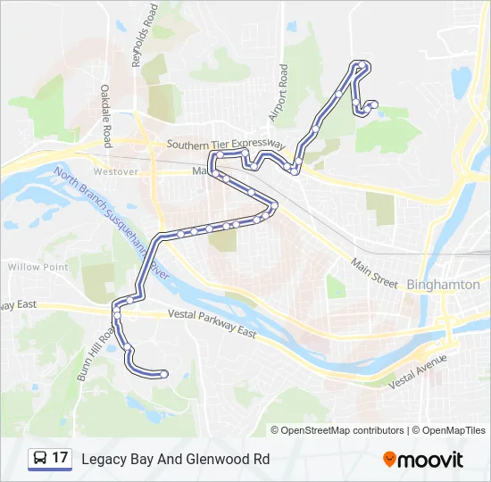 17 Bus Line Map