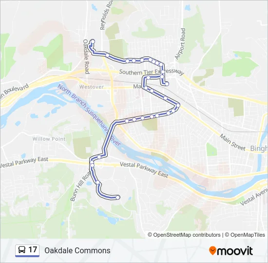 17 Bus Line Map