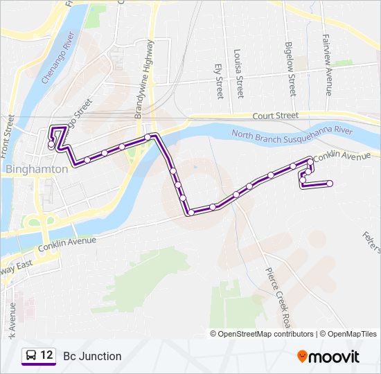 12 bus Line Map