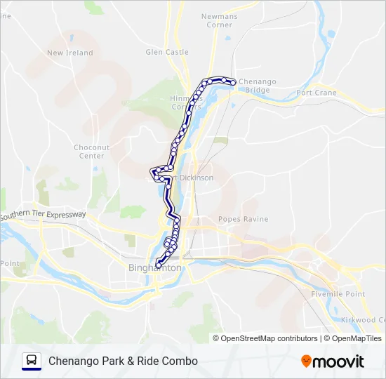 40/8 COMBO Bus Line Map