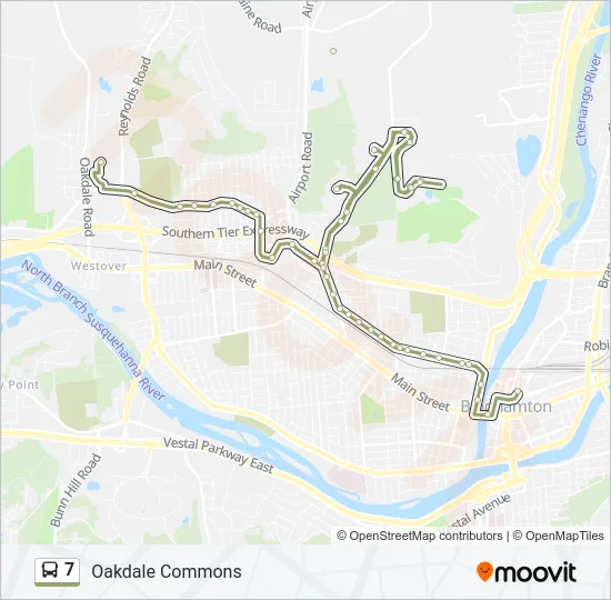 7 Bus Line Map
