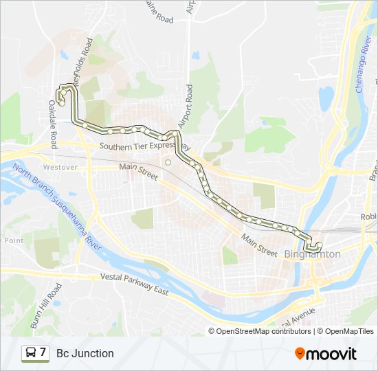 Mapa de 7 de autobús