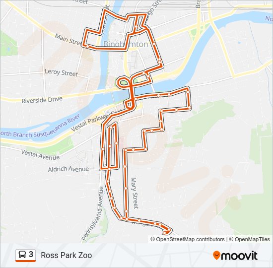 3 bus Line Map