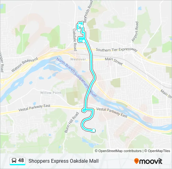 48 Bus Line Map