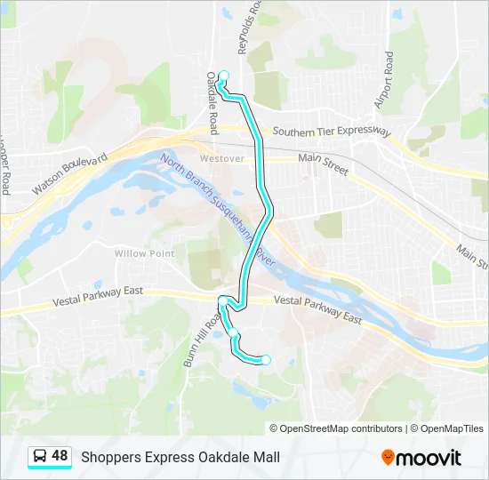 48 Bus Line Map