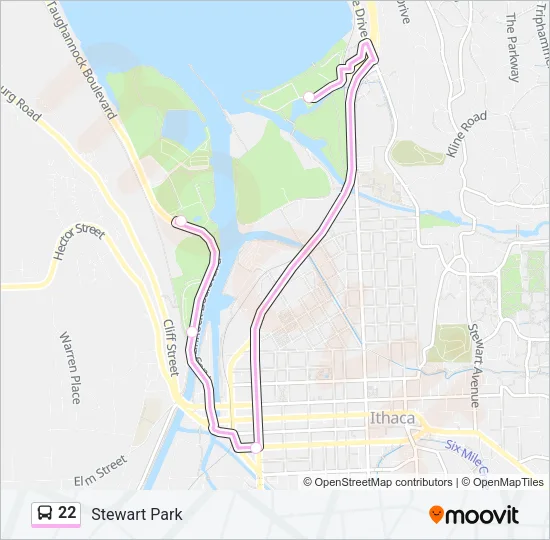 22 Bus Line Map