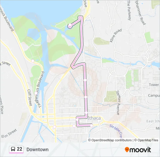 22 Bus Line Map
