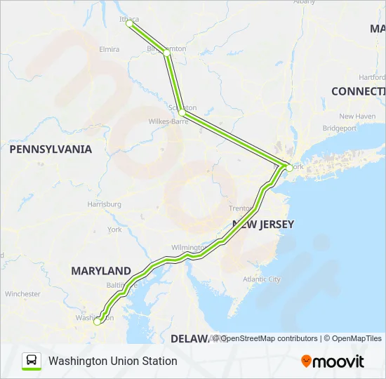 FLIXBUS 2682 Bus Line Map