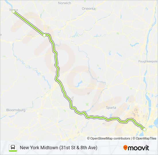 Ruta flixbus 2683 horarios, paradas y mapas New York Midtown (31st(04)