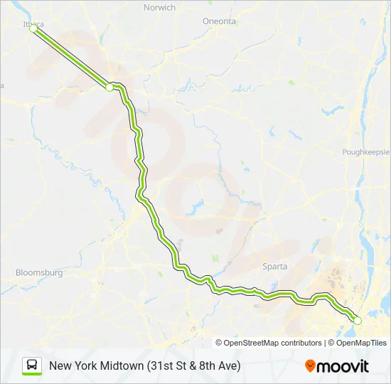 FLIXBUS 2683 Bus Line Map