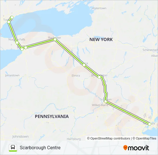 FLIXBUS 2685 Bus Line Map