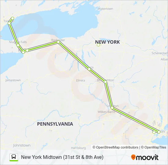 FLIXBUS 2685 Bus Line Map