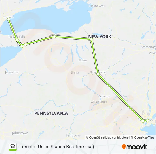 FLIXBUS 2685 Bus Line Map