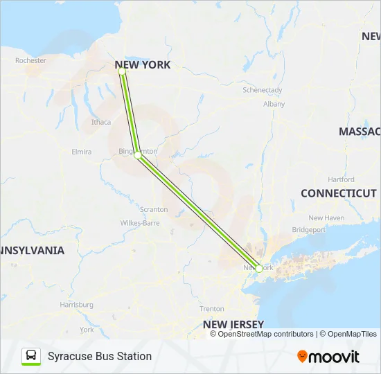 FLIXBUS 2686 Bus Line Map