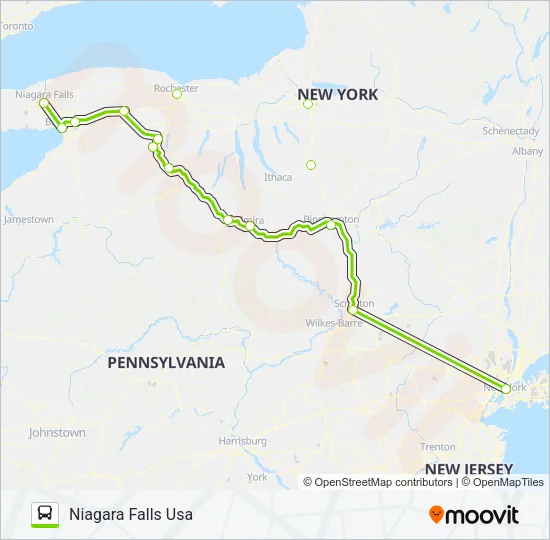 FLIXBUS 2686 Bus Line Map