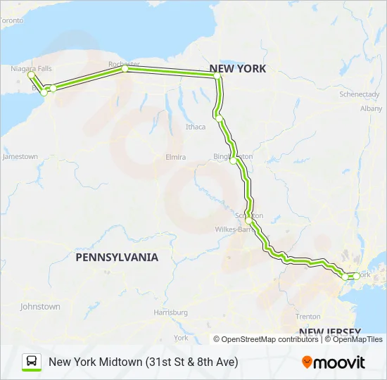 FLIXBUS N2686 Bus Line Map
