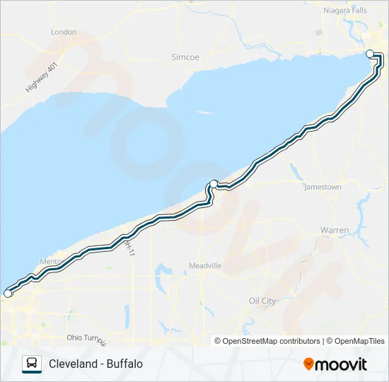 GREYHOUND US0170 Bus Line Map