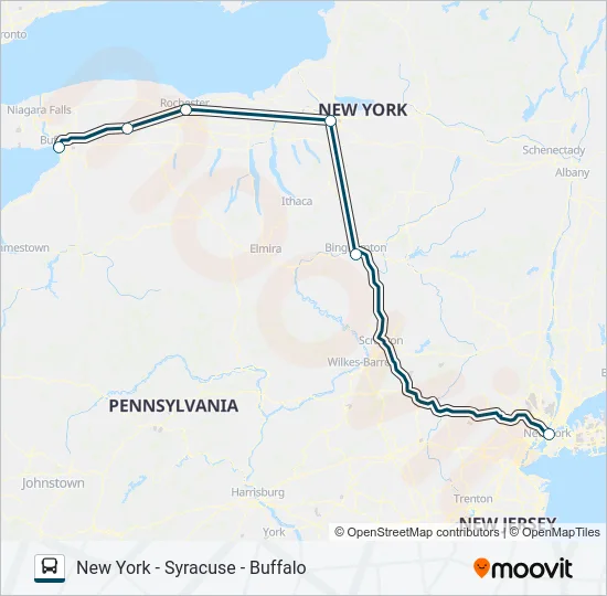 GREYHOUND US0205 Bus Line Map