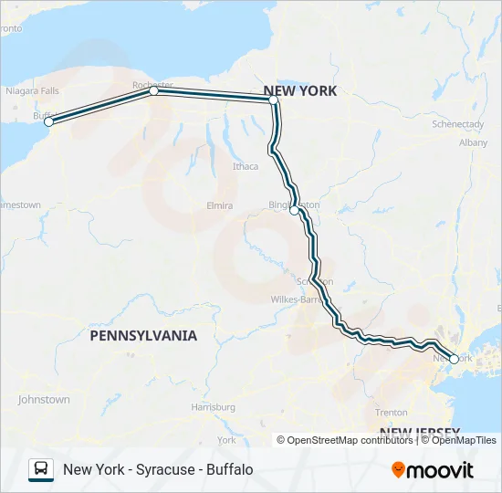 GREYHOUND US0205 Bus Line Map