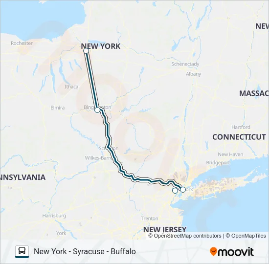 GREYHOUND US0205 Bus Line Map