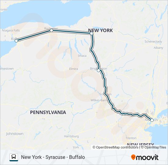 GREYHOUND US0205 Bus Line Map