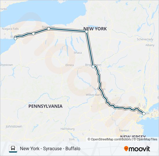 GREYHOUND US0205 Bus Line Map