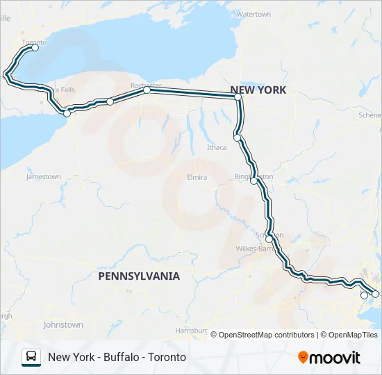 GREYHOUND US0215 Bus Line Map