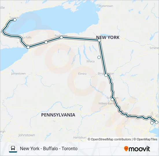 GREYHOUND US0215 Bus Line Map