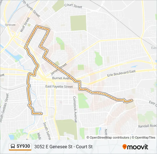 SY930 Bus Line Map