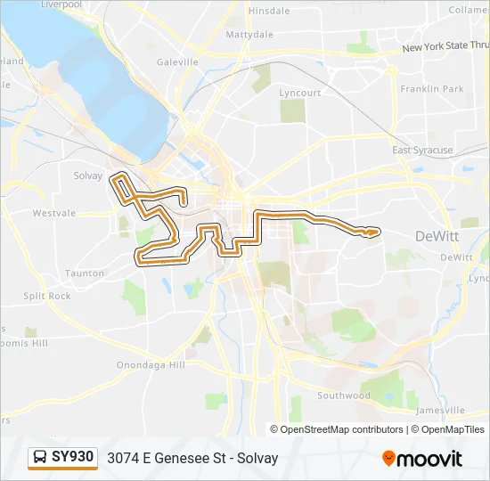 SY930 Bus Line Map