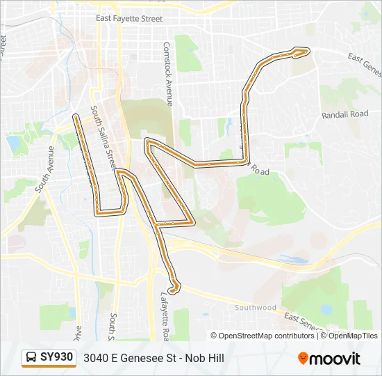 SY930 Bus Line Map