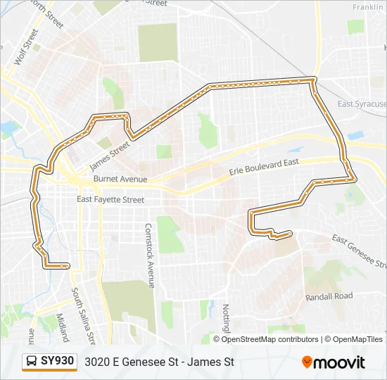 SY930 Bus Line Map