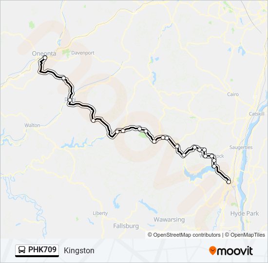 PHK709 bus Line Map