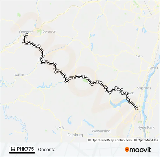 PHK775 Bus Line Map