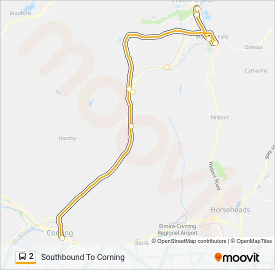 2 Bus Line Map