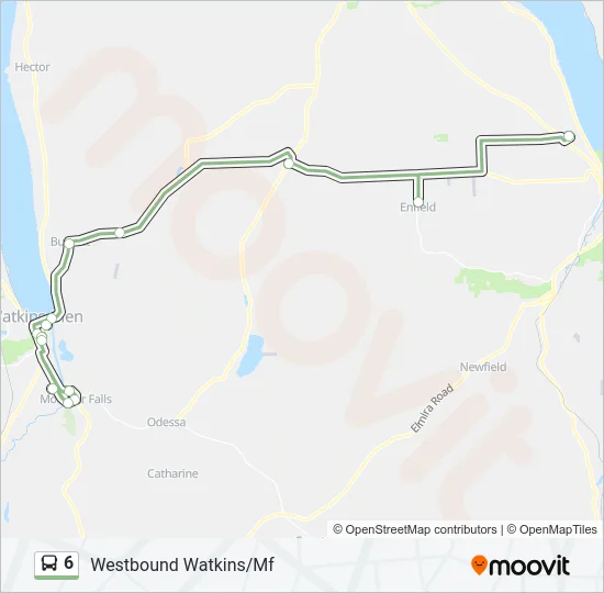 6 Bus Line Map