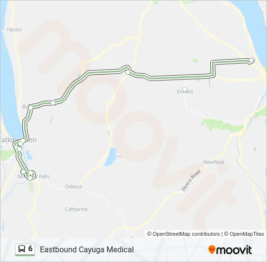 6 Bus Line Map