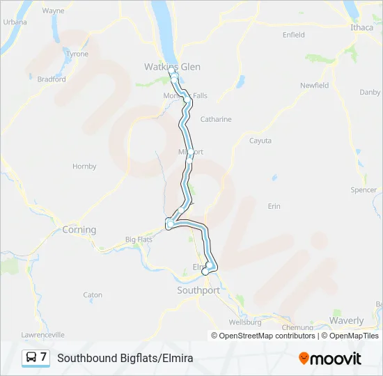 7 Bus Line Map