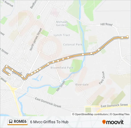 ROME6 Bus Line Map