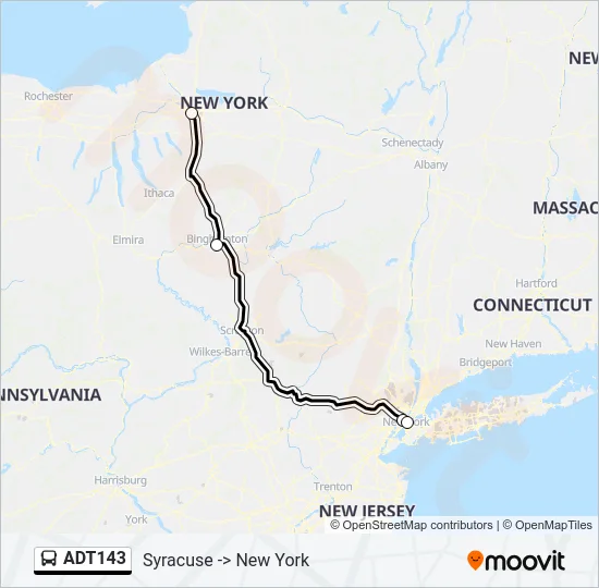ADT143 Bus Line Map