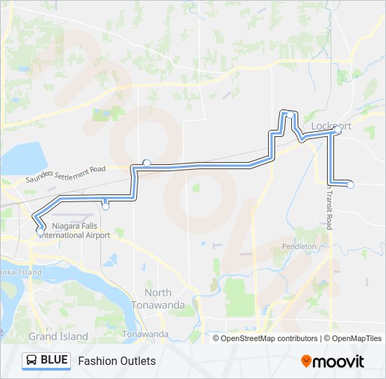 BLUE bus Line Map