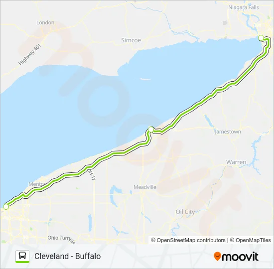 FLIXBUS 2522 Bus Line Map