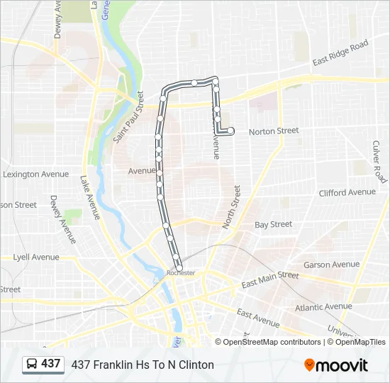437 Bus Line Map