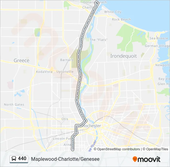 440 Bus Line Map