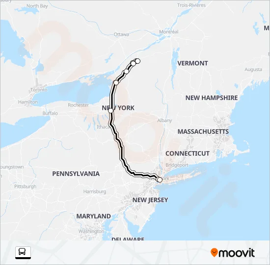 NYT918H Bus Line Map