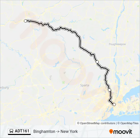 ADT161 Bus Line Map