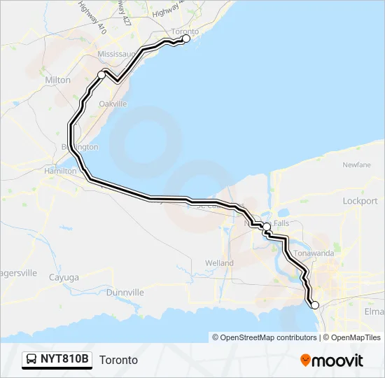 NYT810B Bus Line Map