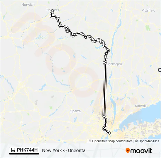 PHK744H Bus Line Map